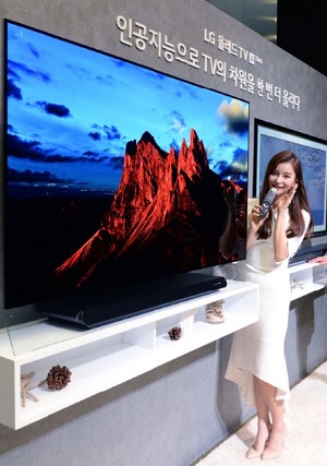 LG ‘올레드 TV’ 에 AI 기능 추가  